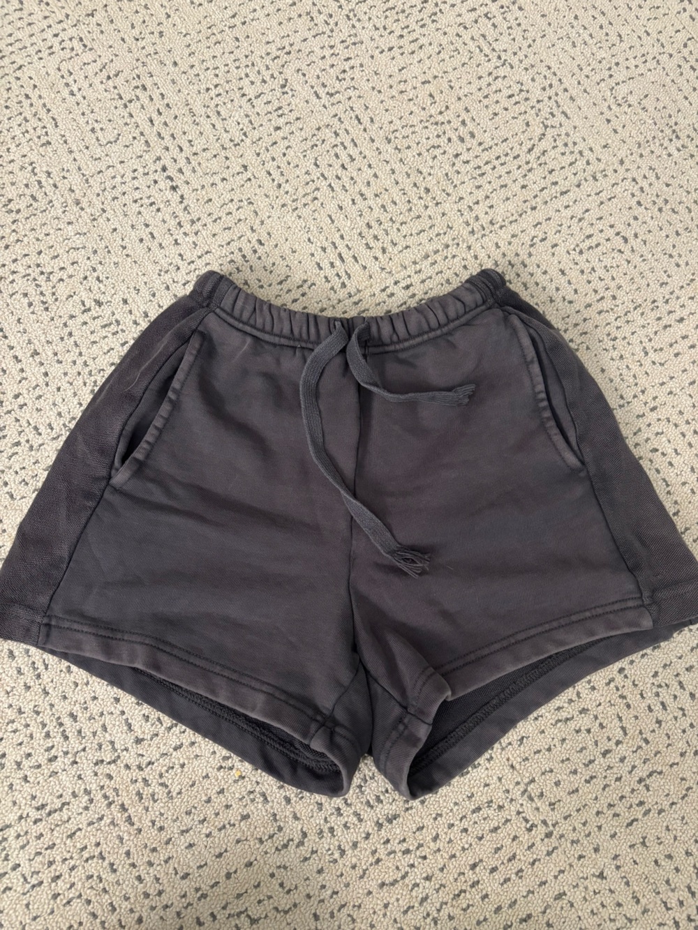 aerie charcoal gray drawstring lounge shorts